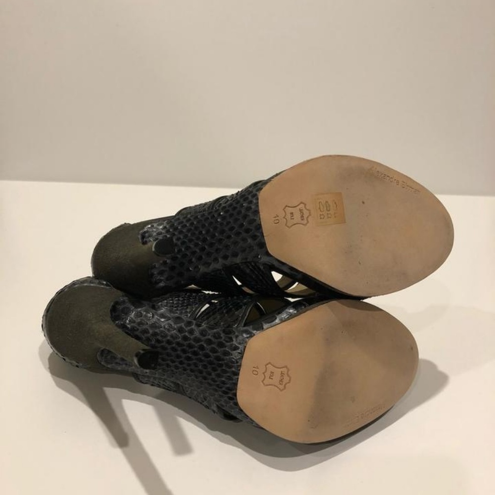 Alexandre Birman New Python Leather Bootie Sandal - image 8